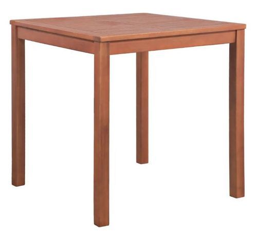 Table carrée et 4 chaises de jardin acacia clair Polina - Photo n°2; ?>