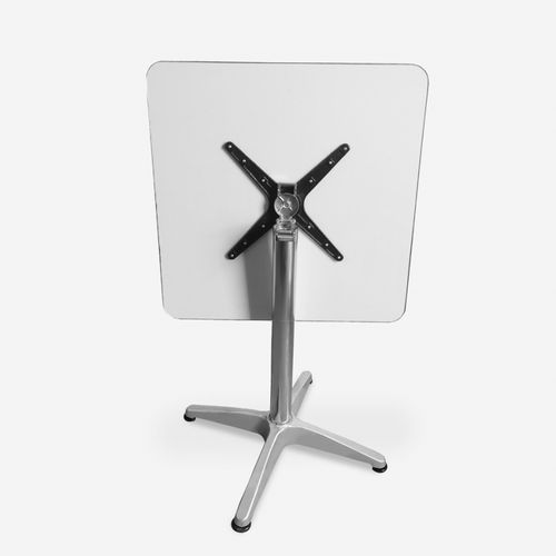 Table carrée pliante en aluminium pour bar et restaurant 70 cm - Photo n°3; ?>