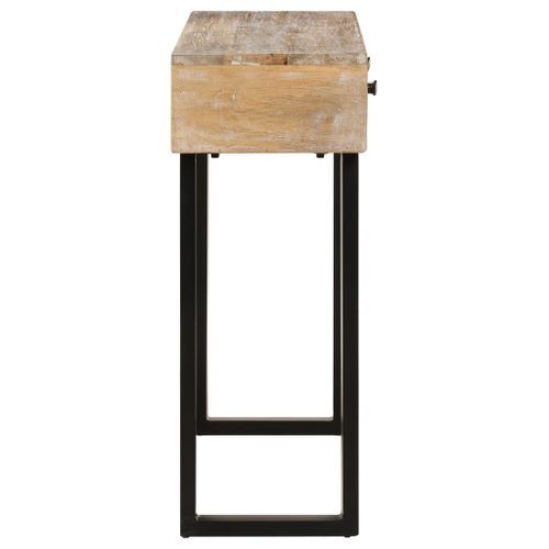 Table console 100x30x75 cm Bois de manguier massif - Photo n°3; ?>