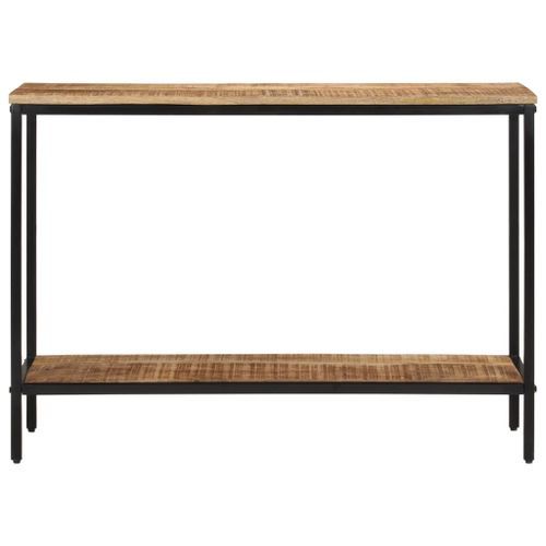 Table console 100x35x70 cm bois de manguier massif brut - Photo n°2; ?>