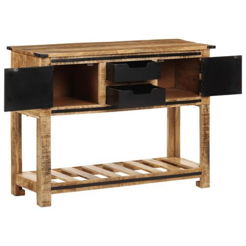 Table console 100x35x75 cm bois de manguier massif - Photo n°3; ?>