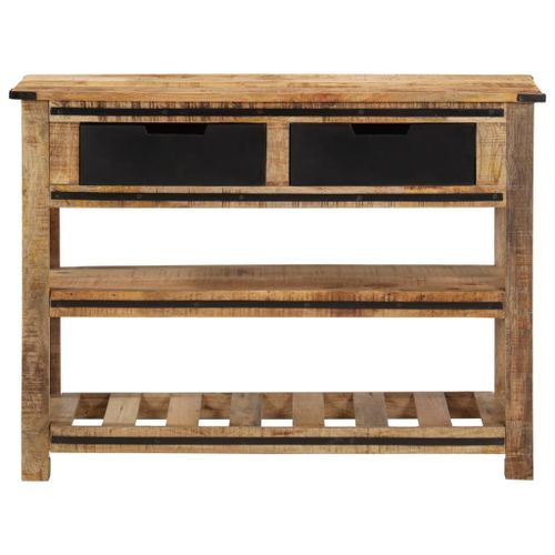 Table console 100x35x75 cm bois de manguier massif - Photo n°2; ?>