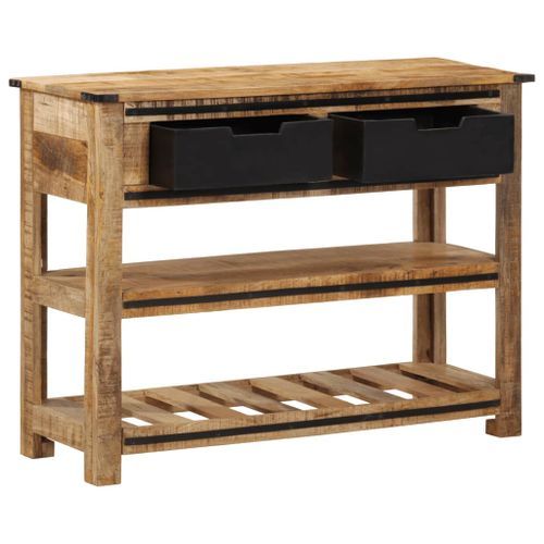 Table console 100x35x75 cm bois de manguier massif - Photo n°3; ?>