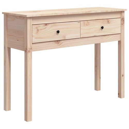 Table console 100x35x75 cm Bois massif de pin - Photo n°2; ?>