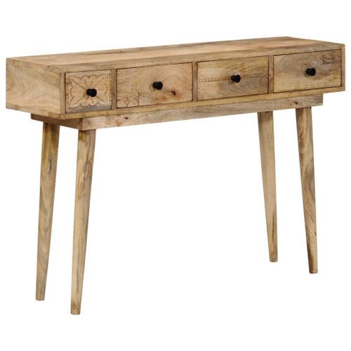 Table console 110x30x75 cm bois de manguier massif - Photo n°3; ?>