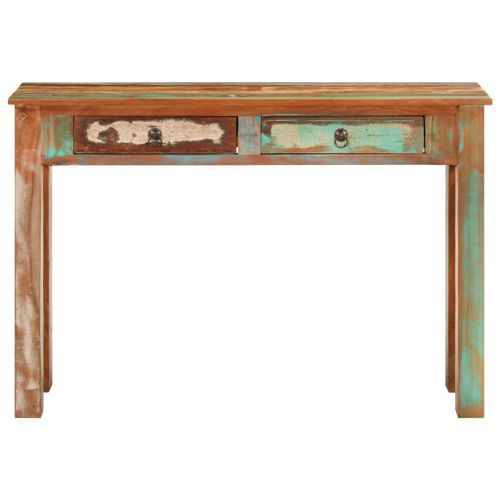 Table console 110x30x75 cm bois massif de récupération - Photo n°3; ?>