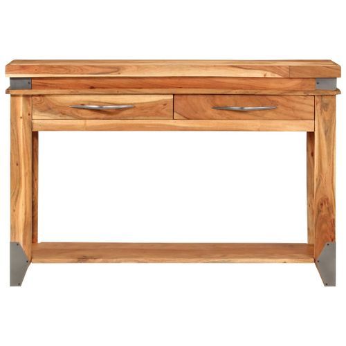 Table console 110x34x74 cm Bois d'acacia massif - Photo n°2; ?>