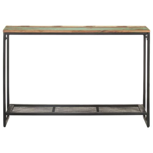 Table console 110x35x75 cm Bois de récupération massif - Photo n°2; ?>