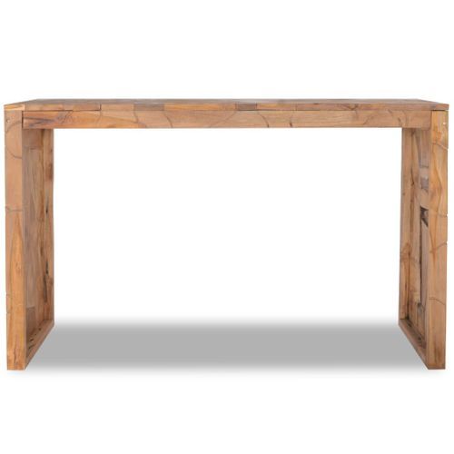 Table console 110x35x75 cm Bois de teck solide - Photo n°2; ?>