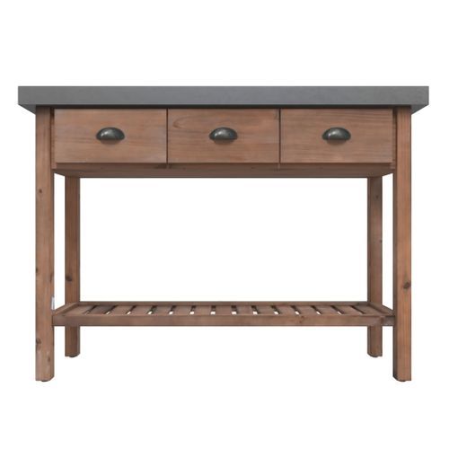 Table console 110x35x80 cm Bois de sapin massif - Photo n°3; ?>