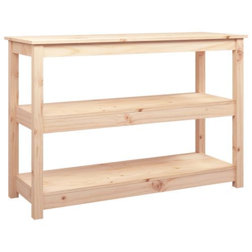 Table console 110x40x74 cm Bois massif de pin - Photo n°2; ?>