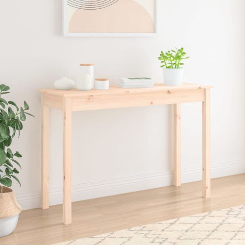 Table console 110x40x75 cm Bois massif de pin - Photo n°3; ?>