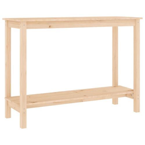 Table console 110x40x80 cm Bois massif de pin - Photo n°2; ?>