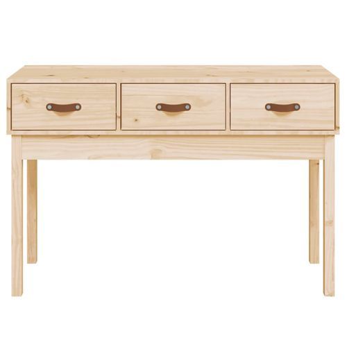 Table console 114x40x75 cm Bois massif de pin - Photo n°3; ?>