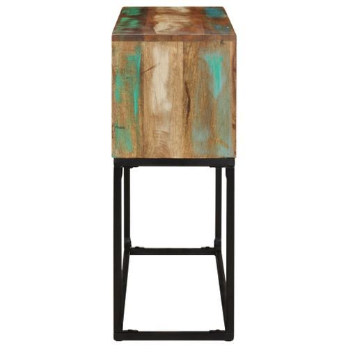 Table console 120x30x75 cm Bois de récupération massif - Photo n°3; ?>