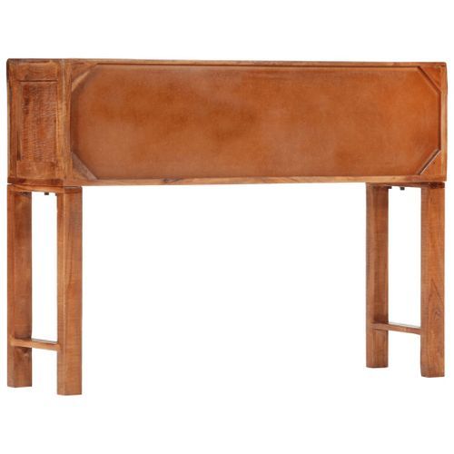 Table console 120x32x80 cm bois massif d'acacia - Photo n°3; ?>