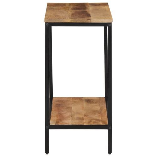 Table console 70x35x70 cm bois de manguier massif brut - Photo n°3; ?>