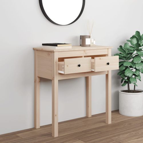 Table console 70x35x75 cm Bois massif de pin - Photo n°3; ?>