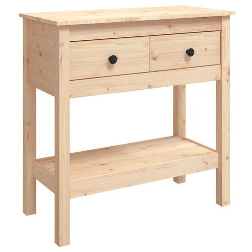 Table console 75x35x75 cm Bois massif de pin - Photo n°2; ?>