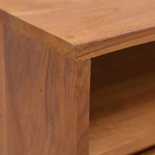 Table console 80x30x80 cm Bois de teck solide - Photo n°2; ?>