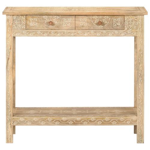 Table console 80x35x74 cm Bois de manguier massif - Photo n°2; ?>