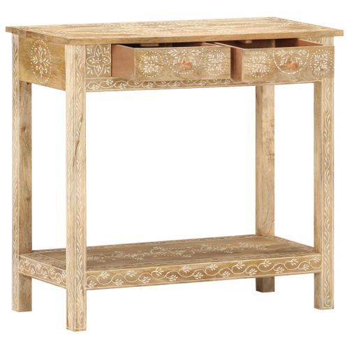 Table console 80x35x74 cm Bois de manguier massif - Photo n°3; ?>