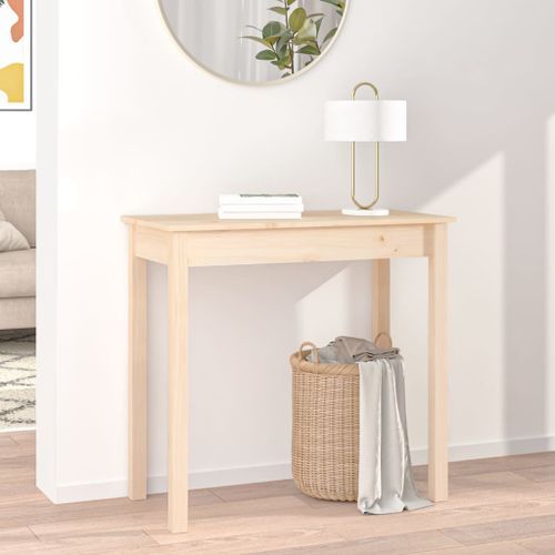 Table console 80x40x75 cm Bois massif de pin - Photo n°3; ?>