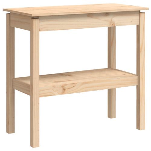 Table console 80x40x75 cm Bois massif de pin - Photo n°2; ?>