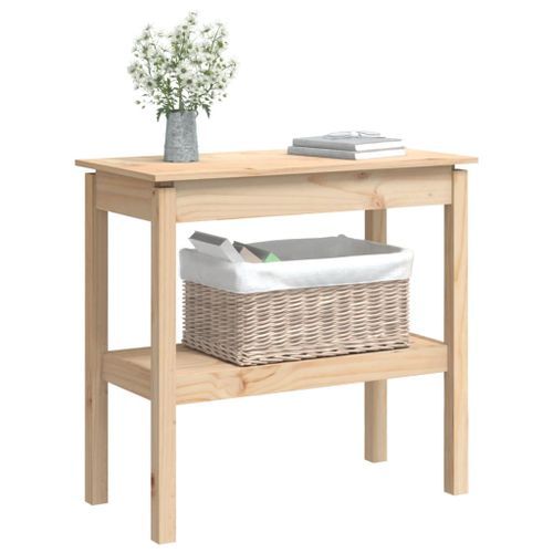 Table console 80x40x75 cm Bois massif de pin - Photo n°3; ?>