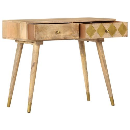 Table console 89x44x75 cm Bois de manguier massif - Photo n°3; ?>