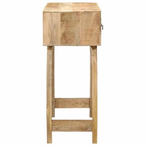 Table console 90x32x75 cm bois massif de manguier brut - Photo n°3; ?>