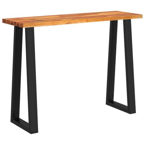 Table console à live edge 110x35x80 cm bois d'acacia solide - Photo n°2; ?>