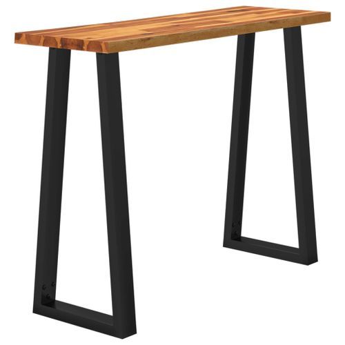 Table console à live edge 110x35x80 cm bois d'acacia solide - Photo n°3; ?>