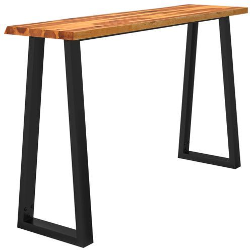 Table console à live edge 140x40x80 cm bois d'acacia solide - Photo n°3; ?>