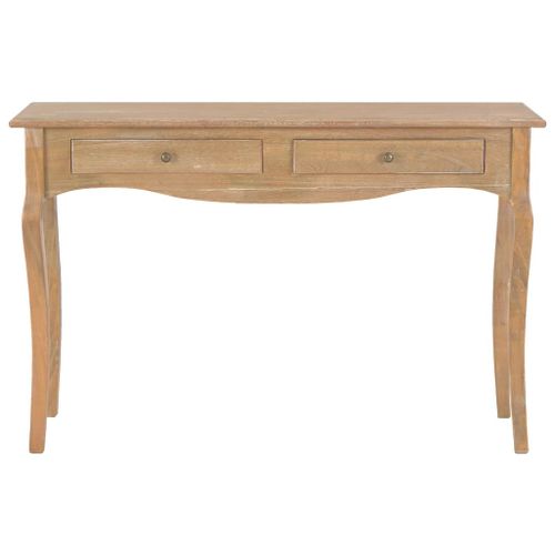 Table console avec 2 tiroirs 110x35x76 cm bois d'ingénierie - Photo n°2; ?>