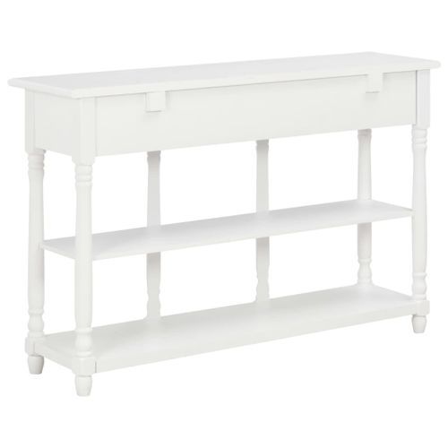 Table console Blanc 120x30x76 cm MDF - Photo n°3; ?>