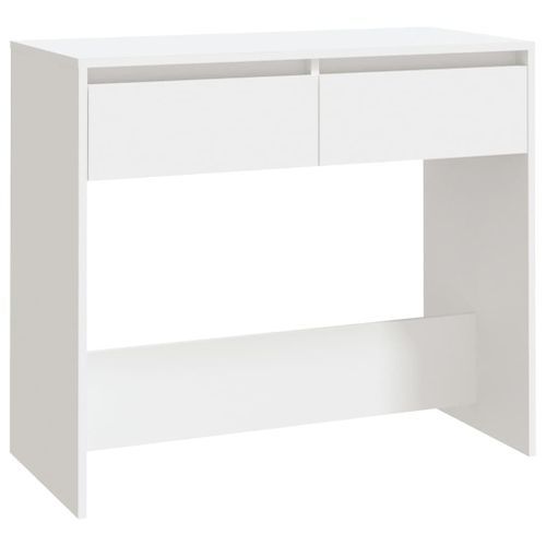 Table console Blanc 89x41x76,5 cm Acier - Photo n°2; ?>