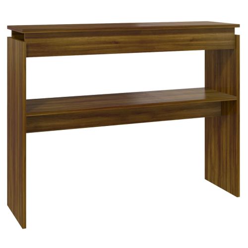 Table console Chêne marron 102x30x80 cm Bois d'ingénierie - Photo n°2; ?>