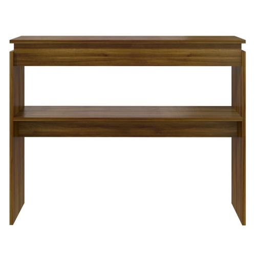 Table console Chêne marron 102x30x80 cm Bois d'ingénierie - Photo n°3; ?>