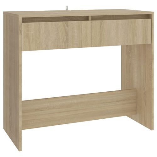 Table console chêne sonoma 89x41x76,5 cm bois d'ingénierie - Photo n°2; ?>