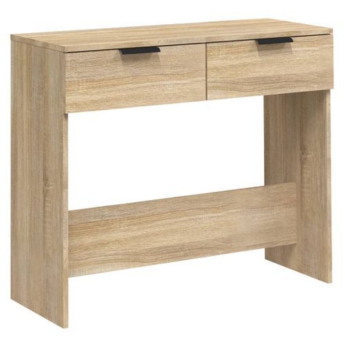 Table console Chêne sonoma 90x36x75 cm Bois d'ingénierie - Photo n°2; ?>