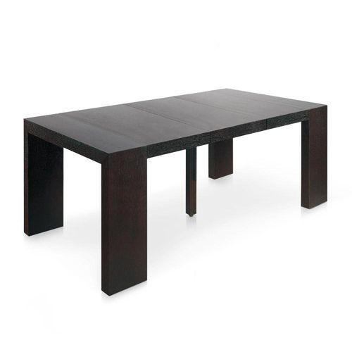 Table console extensible bois wengé 50 à 200 cm - 10 personnes - Photo n°2; ?>