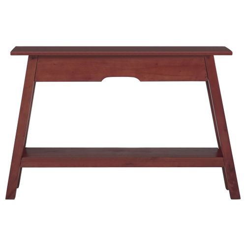 Table console marron 110x30x75 cm bois massif d'acajou - Photo n°2; ?>
