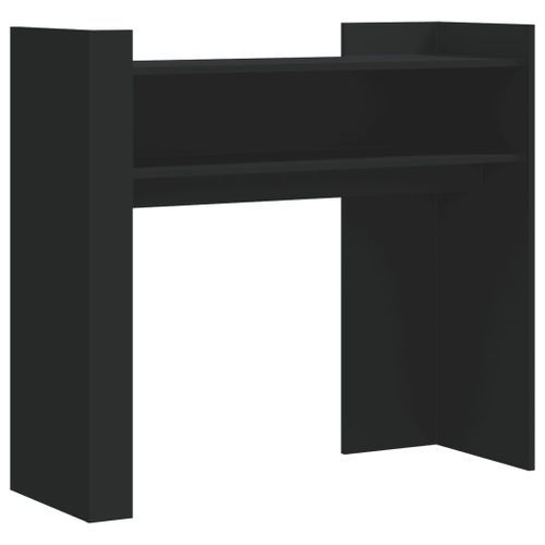 Table console noir 100x35x90 cm bois d'ingénierie - Photo n°2; ?>