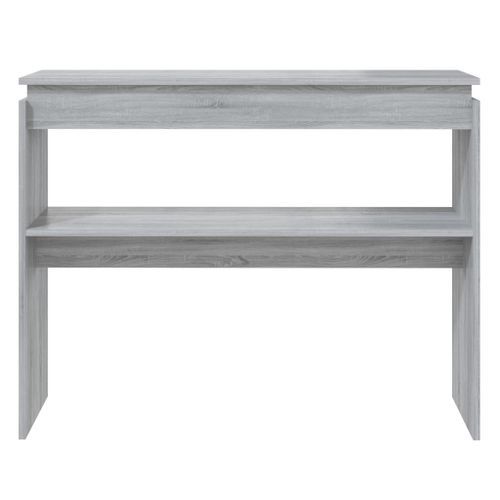 Table console Sonoma gris 102x30x80 cm Bois d'ingénierie - Photo n°3; ?>