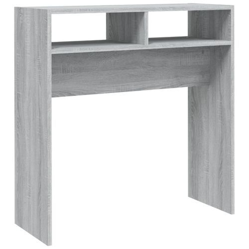 Table console Sonoma gris 78x30x80 cm Bois d'ingénierie - Photo n°2; ?>