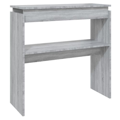 Table console Sonoma gris 80x30x80 cm Bois d'ingénierie - Photo n°2; ?>