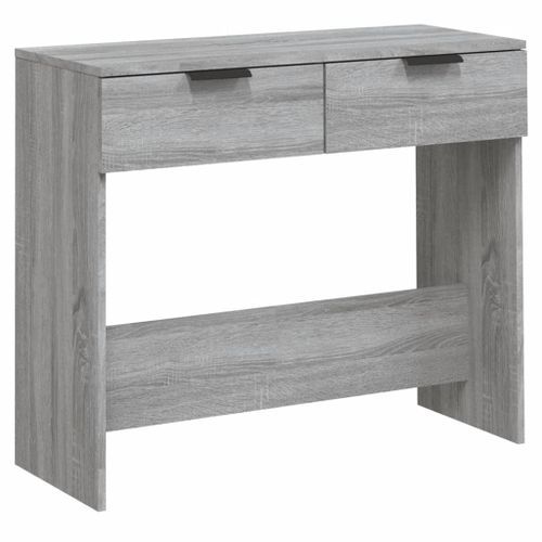 Table console Sonoma gris 90x36x75 cm Bois d'ingénierie - Photo n°2; ?>