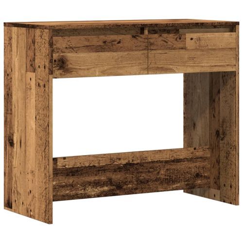 Table console vieux bois 89x41x76,5 cm bois d'ingénierie - Photo n°2; ?>