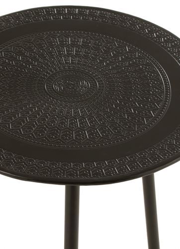 Table d'appoint 3 pieds métal noir Samara D 39 cm - Photo n°3; ?>